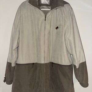 The Limited Two-Tone Gray and Brown Raincoat